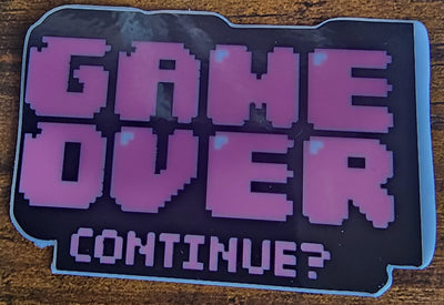 Game over sticker