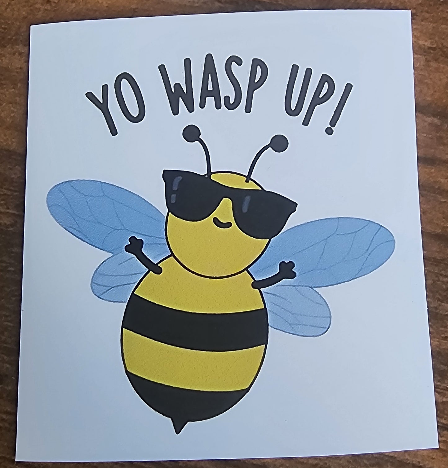yo wasp up sticker