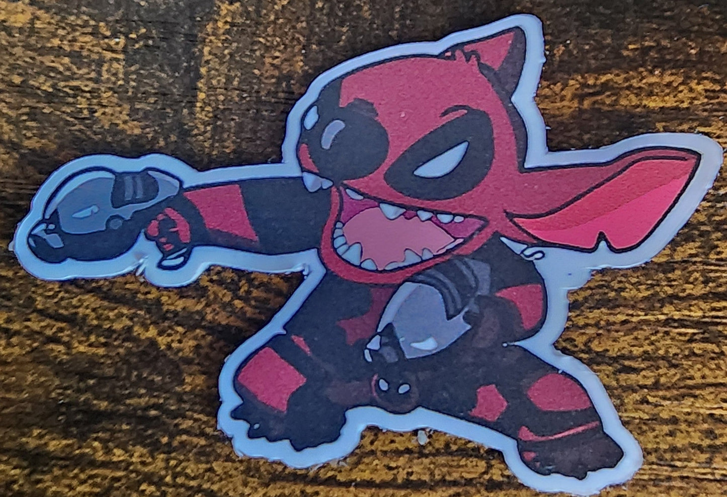 Red monster sticker