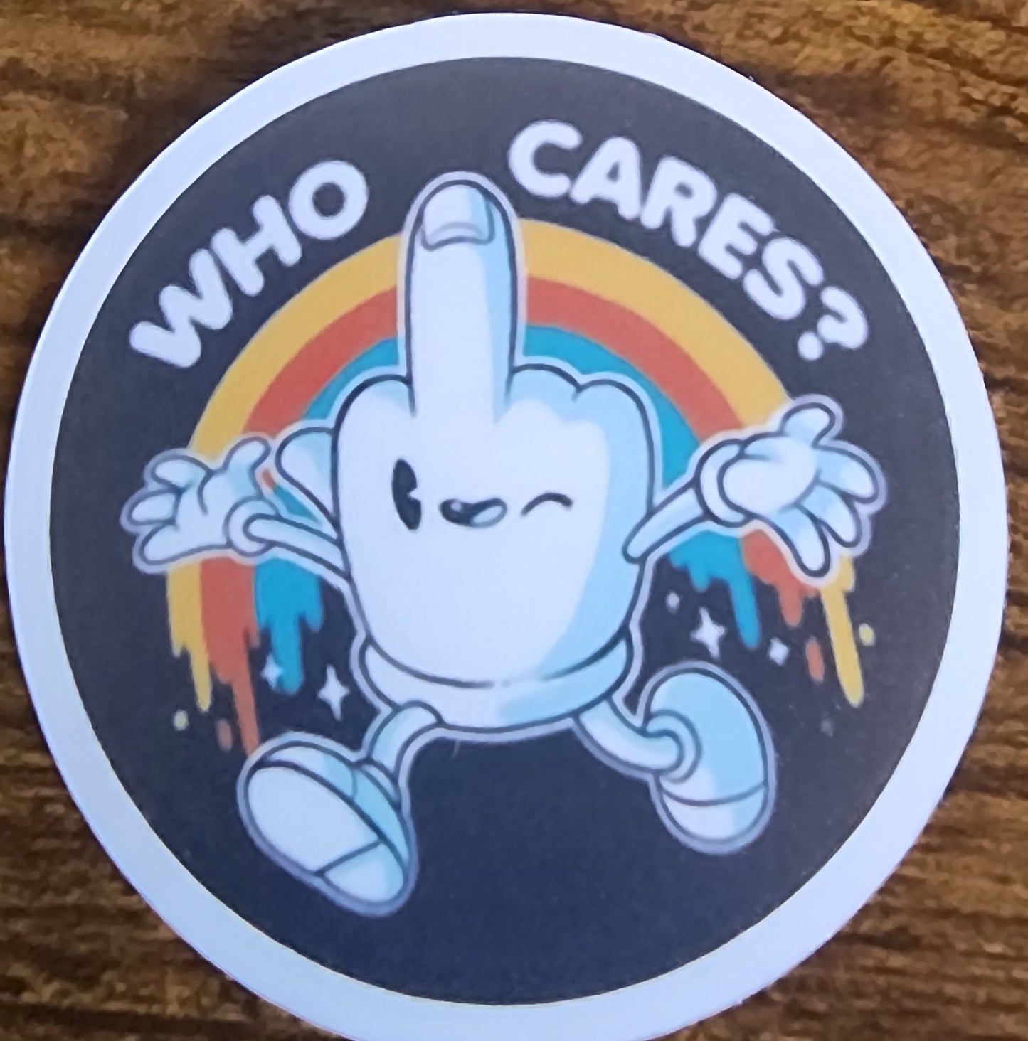 Who cares sticker