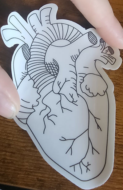Heart sticker