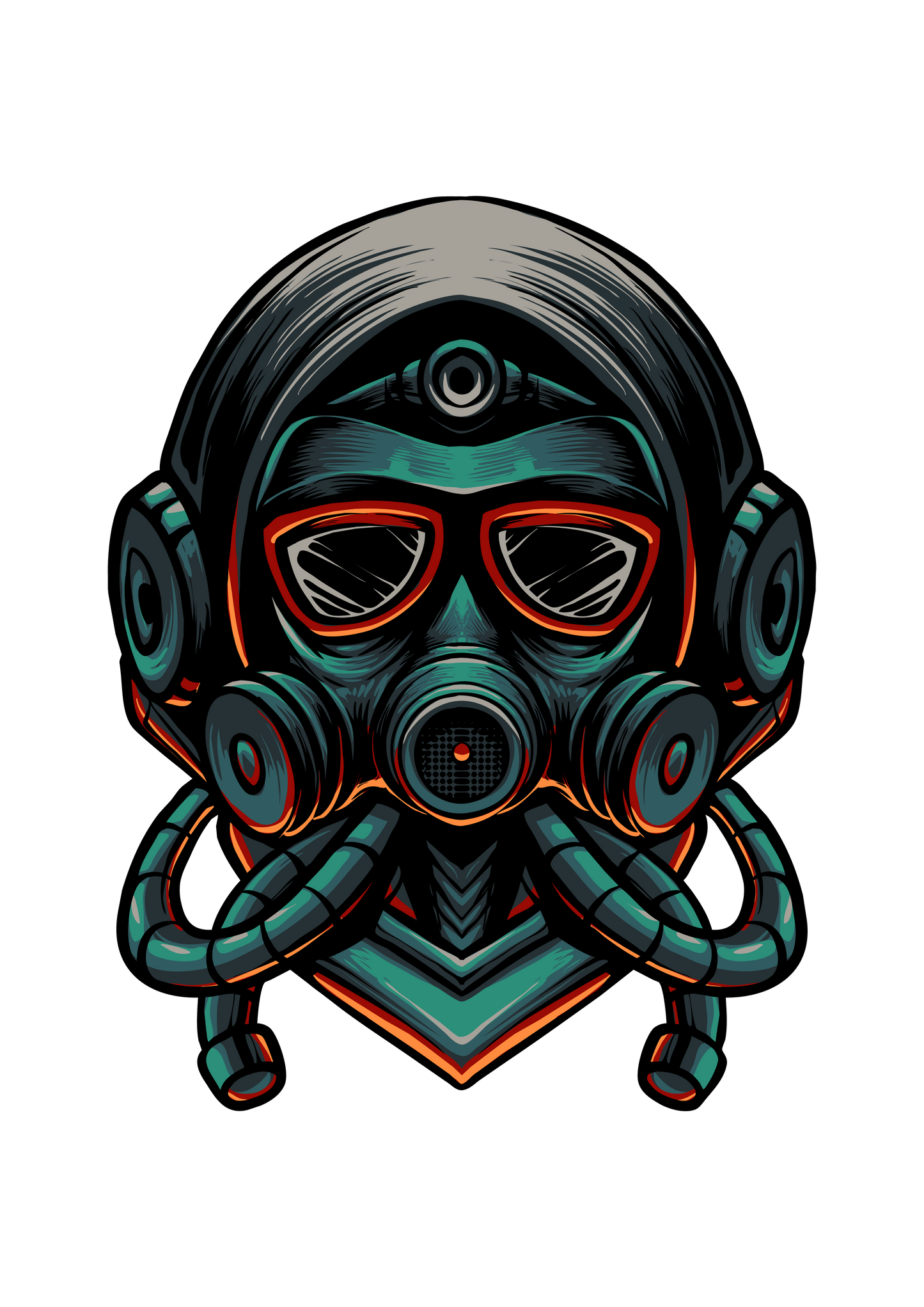 flight mask guy sticker