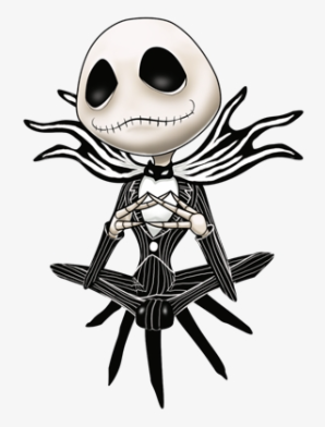sitting skeleton sticker